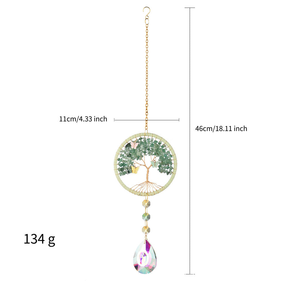 Four Color Crystal Lucky Tree Sun Catcher Charm