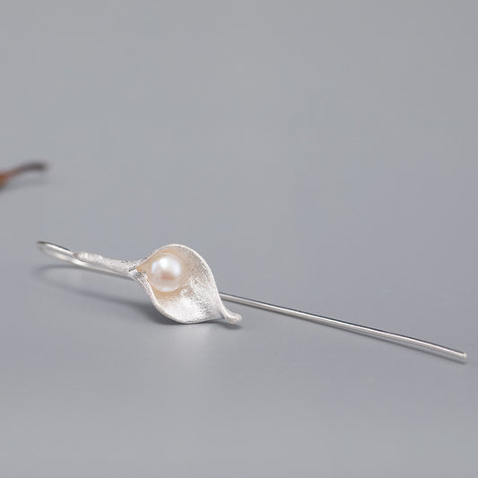 Silver Petal Grace Earrings