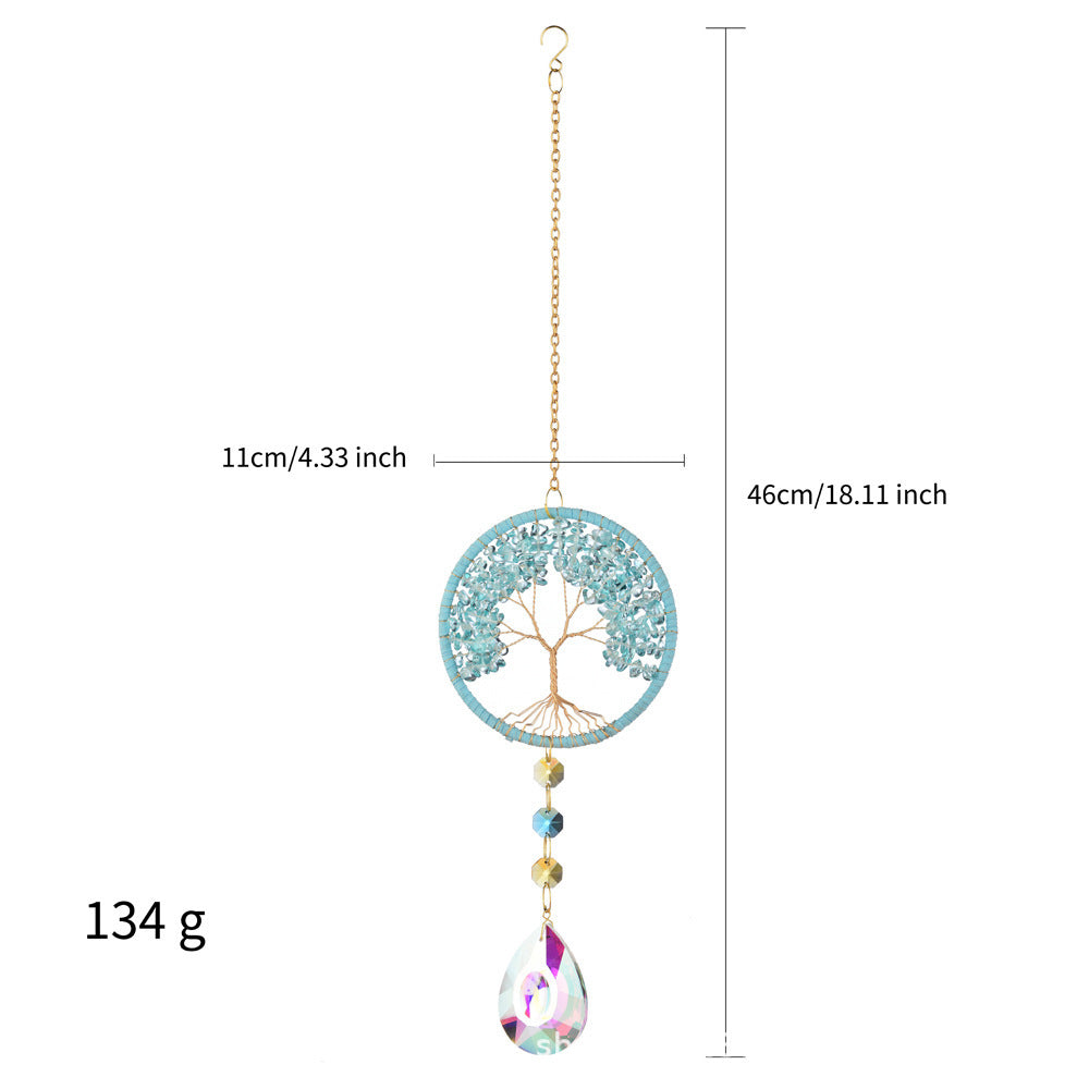 Four Color Crystal Lucky Tree Sun Catcher Charm