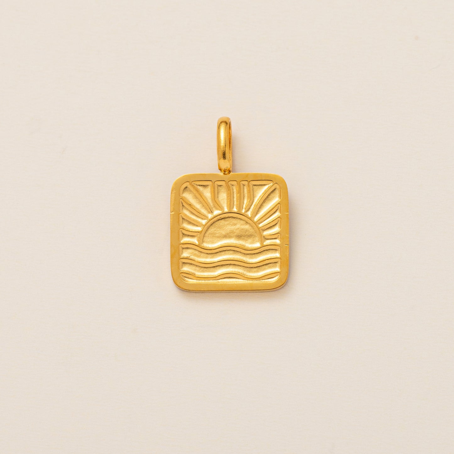 Rainbow Sun Stainless Steel Pendant Charm