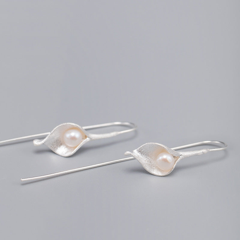 Silver Petal Grace Earrings
